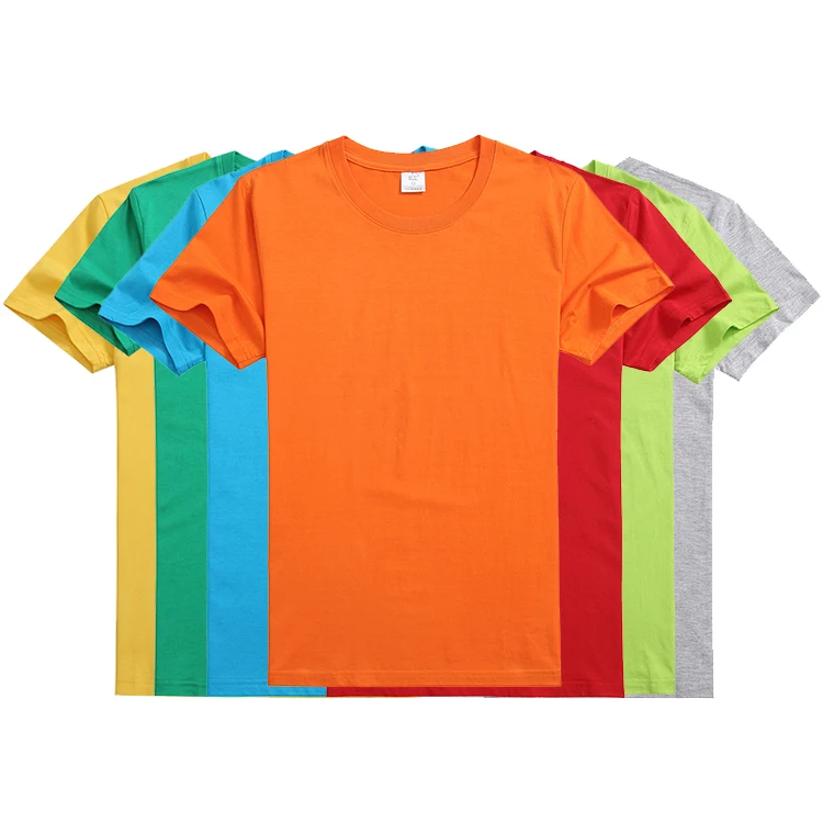 

Plain no brand custom cheap solid color t shirt manufacturer in china, Multi