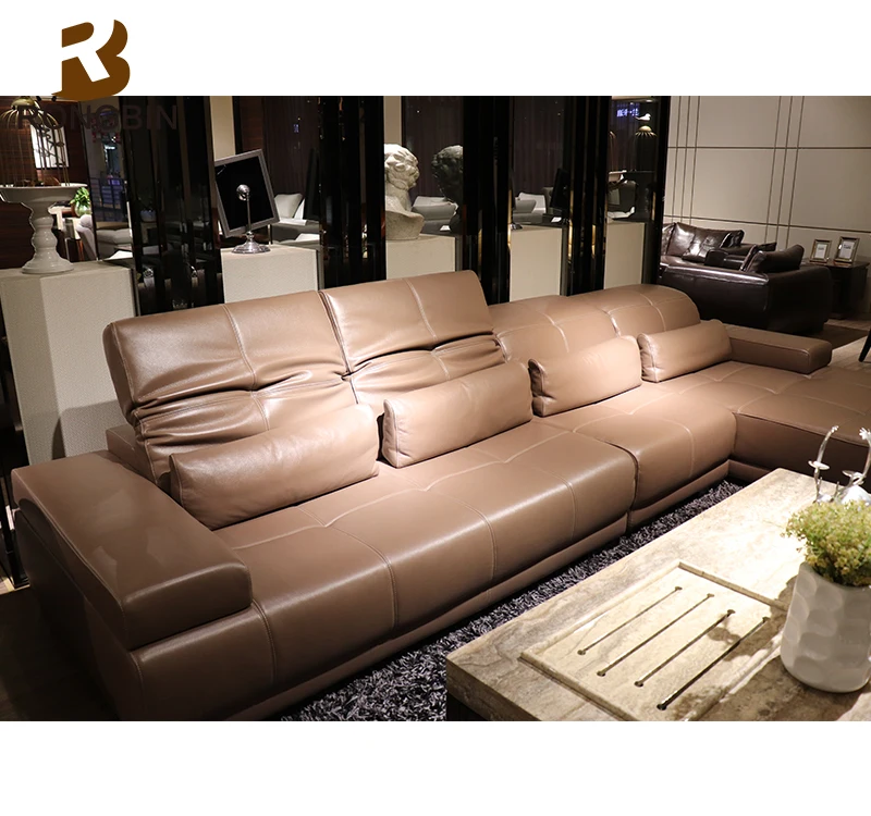 Germany Velvet Sectional Nicoletti Leather Sofa White Black