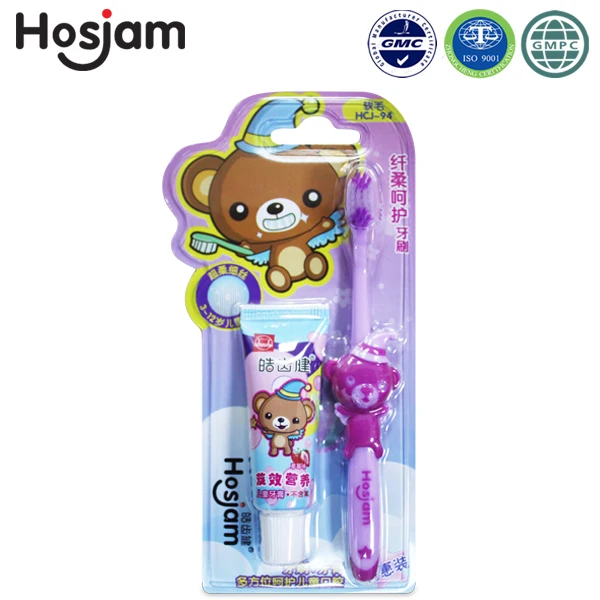 2018 Top Sell Kids Mini Toothpaste And Toothbrush Travel Sachet Oem Odm