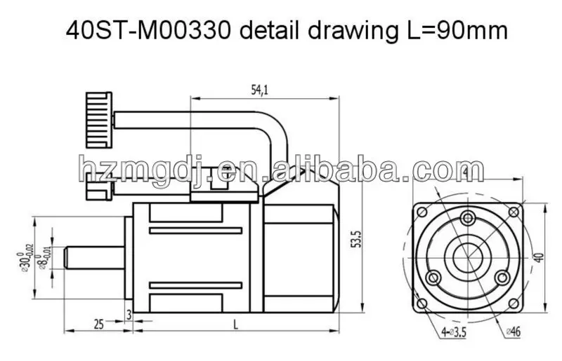 40ST-M00330 detail drawing