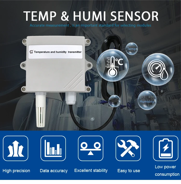 High Precision Modbus Rs485 Digital Temp Sensor Price Temperature And
