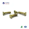 High quality customized M5x15 flat head decorative brass knurled head screw