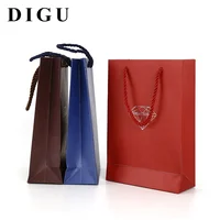 

Custom logo luxury jewelry gift packaging shopping kraft paper gifts bag for jewelry