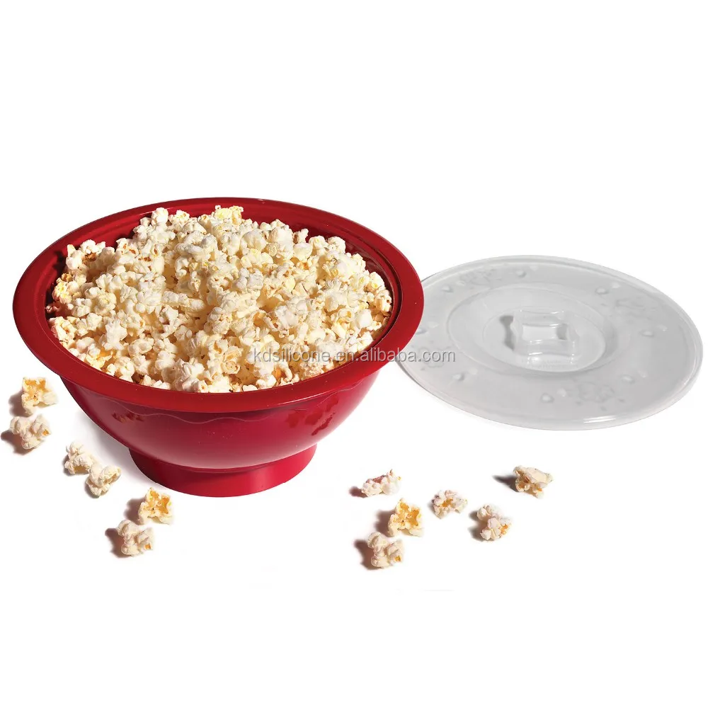Microwave Safe Popcorn Maker With Cover Lid Silicone Popcorn Making Big