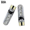 Tcart Auto Lighting System W5W 194 5050 6SMD RGB Silicone plate lamp for cars 5w With memory function 12v t10 led light