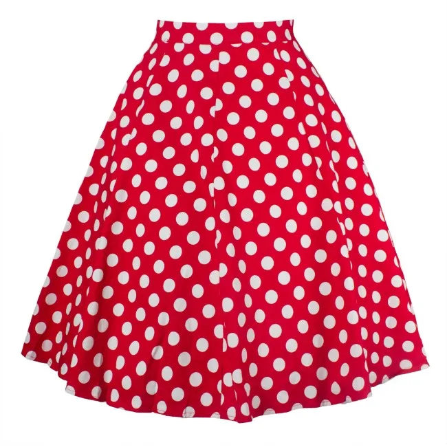 Women Summer Big Swing Polka Dot Print Floral Women Skirts Print High Waist Vintage Skater Midi Skirt A231
Women Summer Big Swing Polka Dot Print Floral Women Skirts Print High Waist Vintage Skater Midi Skirt A231