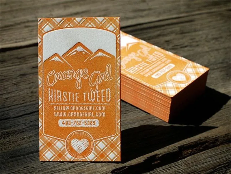 Custom 600gsm Die Cutting Cotton Letterpress Handmade Paper Business