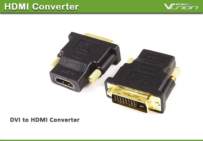 GOLD PLATED DVI 24+1 MALE TO HDMI CABLE LEAD WIRE 1M FOR TV - ANKUX.COM