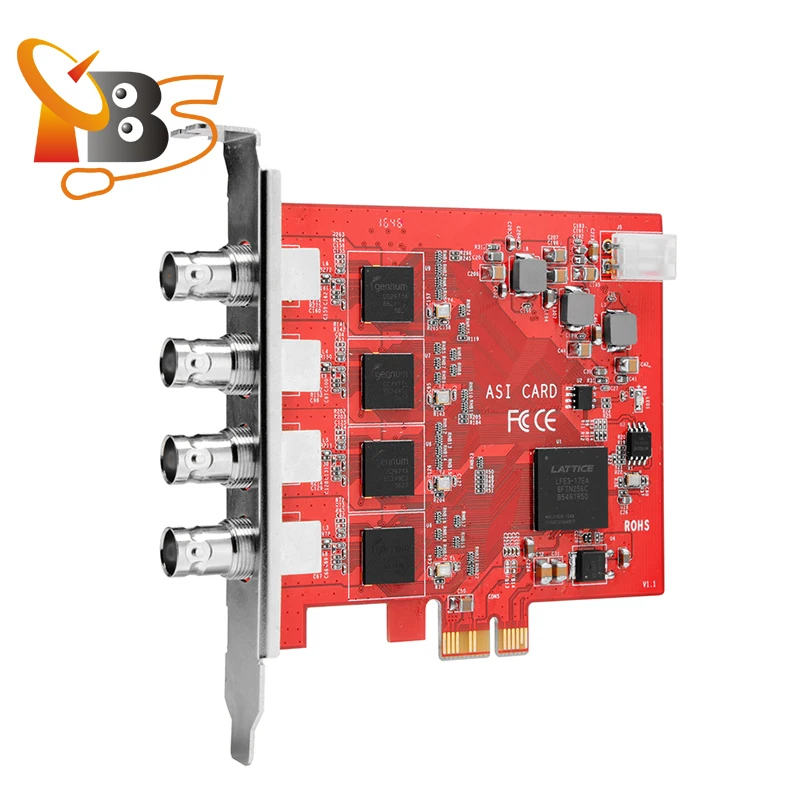 
TBS690A 4 Input DVB ASI PCI PCIe Capture Card ASI to IP converter Multiplexer 