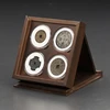Guangdong factory direct acrylic plastic rack gold silver coin display case with 20 coin capsules