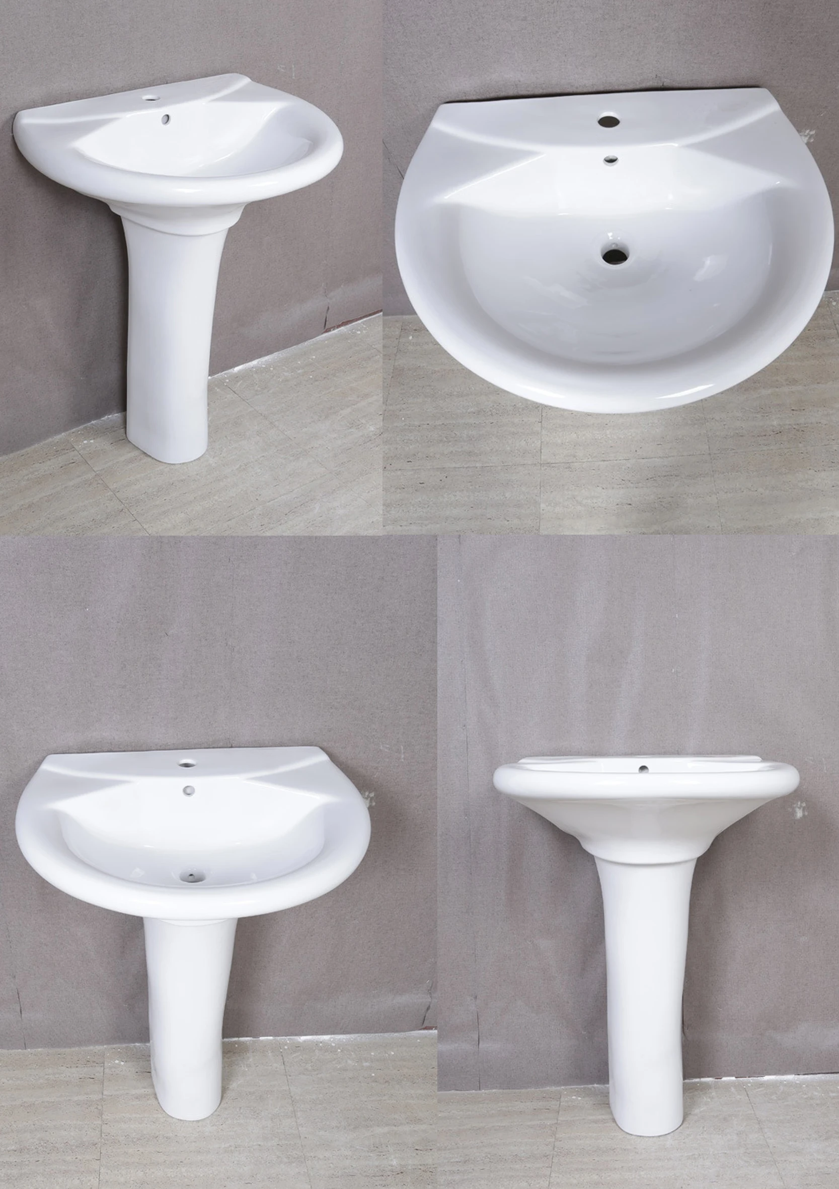 Sanitary Ware  Ceramic Wash Hand Pedestal Basin From Chaozhou PB210