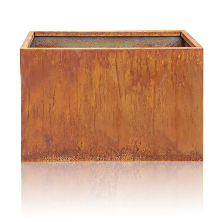 Rust Metal Planter Boxes For Garden Buy Rust Corten Steel Metal