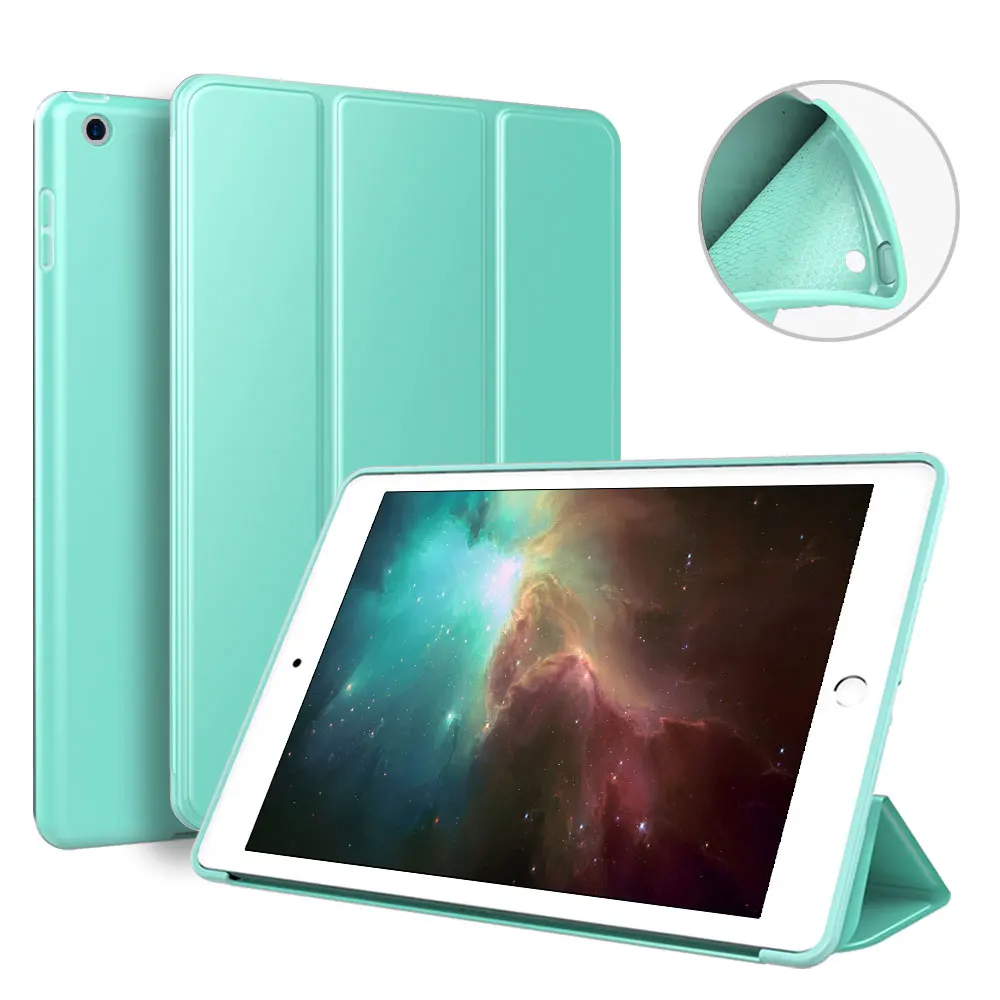 

For Apple iPad 9.7 2018/2017case Stand Slim Magnetic Leather tablet cover for iPad case Wallet folio style OEM, Kinds of color available in stock