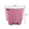 New polypropylene plastic with 3D modeling structure Storage stool