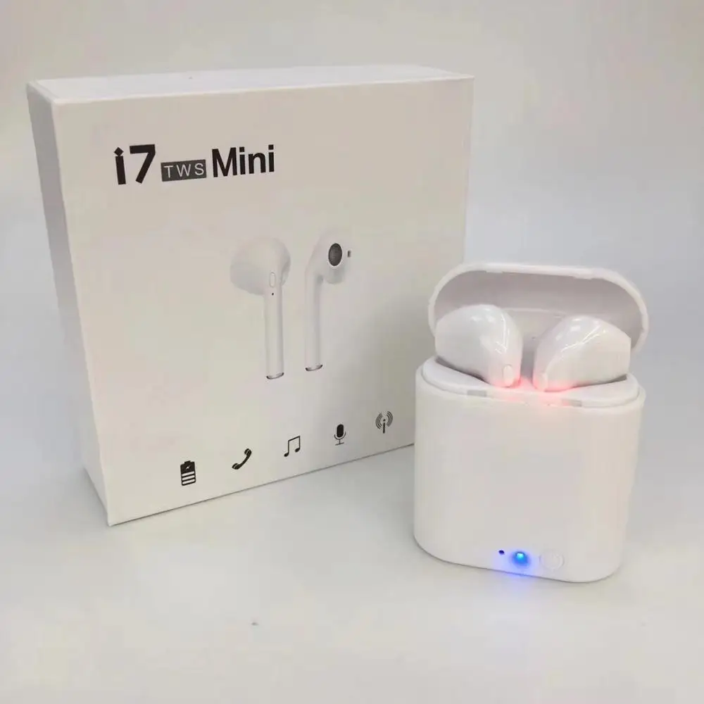 

i7 i7s TWS Mini Wireless Earphone In-Ear Stereo Earbud Headset with Charging Box Mic For All Smart Phone
