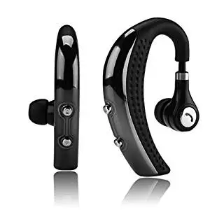 AGPtEK Rechargeable Bluetooth Stereo Headset Earphone Ear-Hook Music Call Phones For Galaxy S3 i9300 S4 i9500 Note2 N7100 iPhone5/4S/4(Standby Time: 6-10 days)