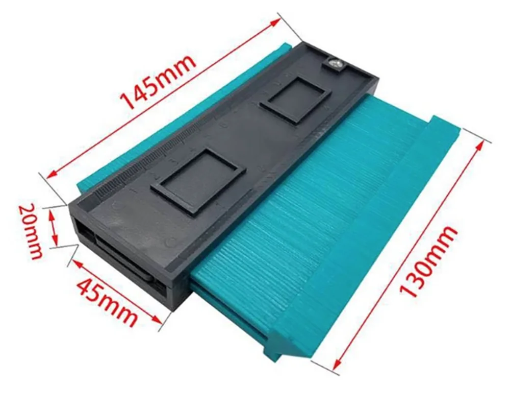 
Amazon Hot Sale Free Sample 5 inch Custom Plastic Shape Duplicator Contour Gauge 