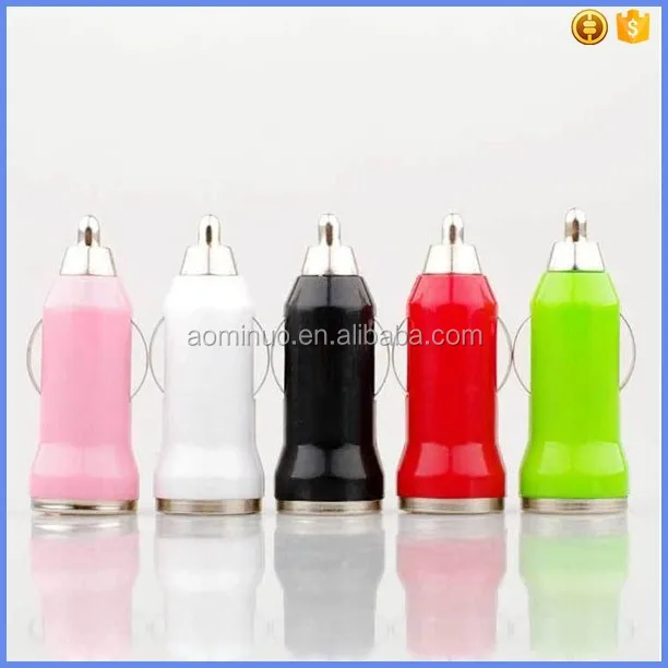 

high quality colorful 5V 1A micro usb car charger for iphone for samsung mobile phone car charger accessory