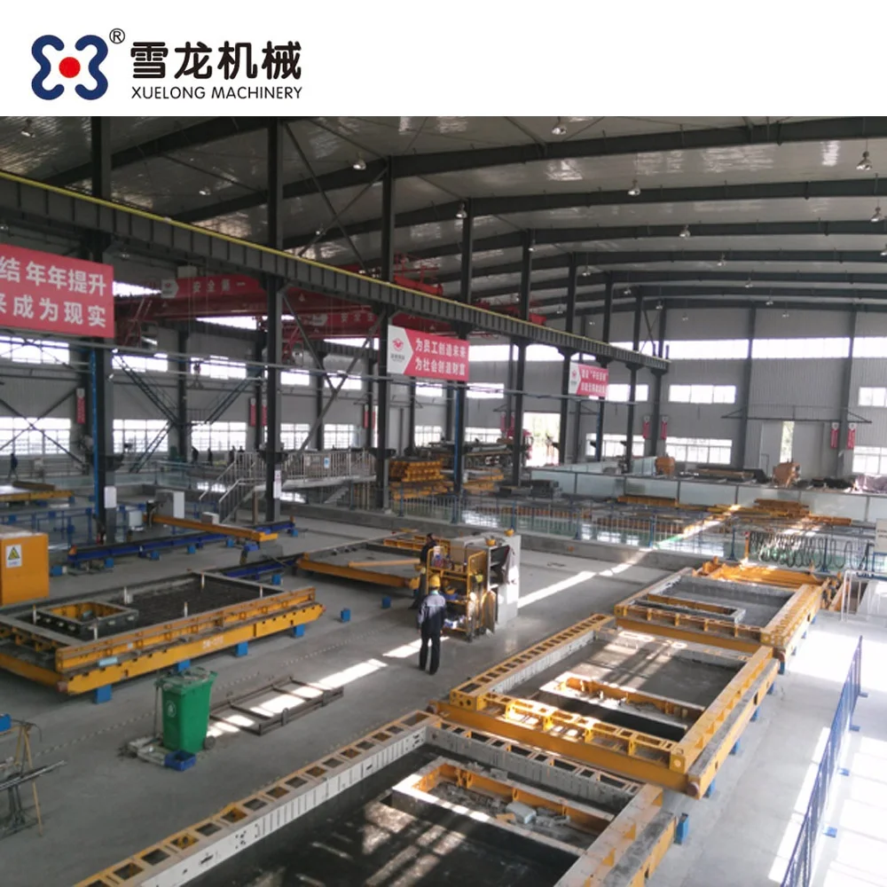 
top quality and CE certification precast concrete villas wall panel elements machine battery mold 