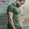 Hot Selling Sports Gym Clothes 95% Cotton 5% Elastane Mens Muscle Fit T Shirts