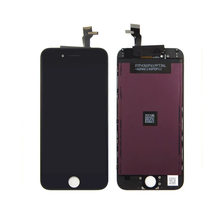 

Factory price black mobile phone lcd screen display for iphone 6, Black/white