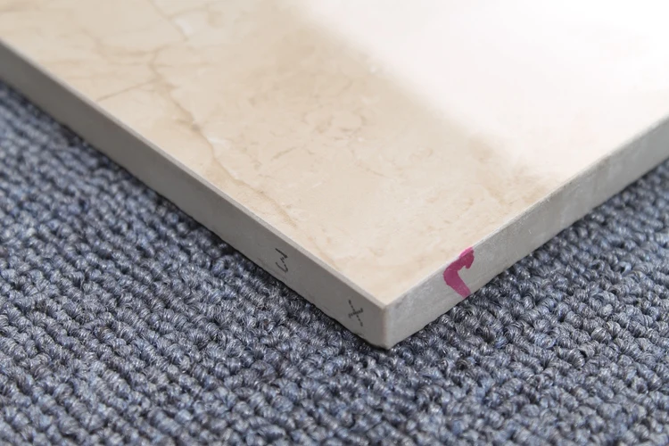 Venezuela Oman Beige Marble Full Polished Glazed Ceramic Tiles 600 X