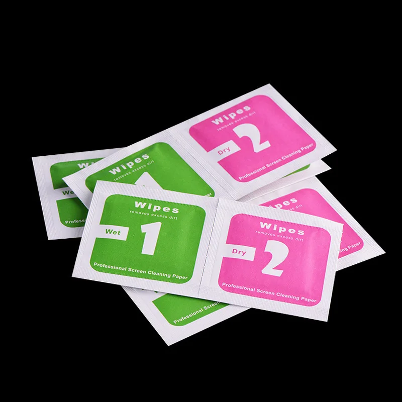 

100pcs/set=50*Wet+50*Dry Camera Lens LCD Screens Dust Removal Wet Dry Cleaning Cloth LCD Wipes Papers for camera for phone, N/a