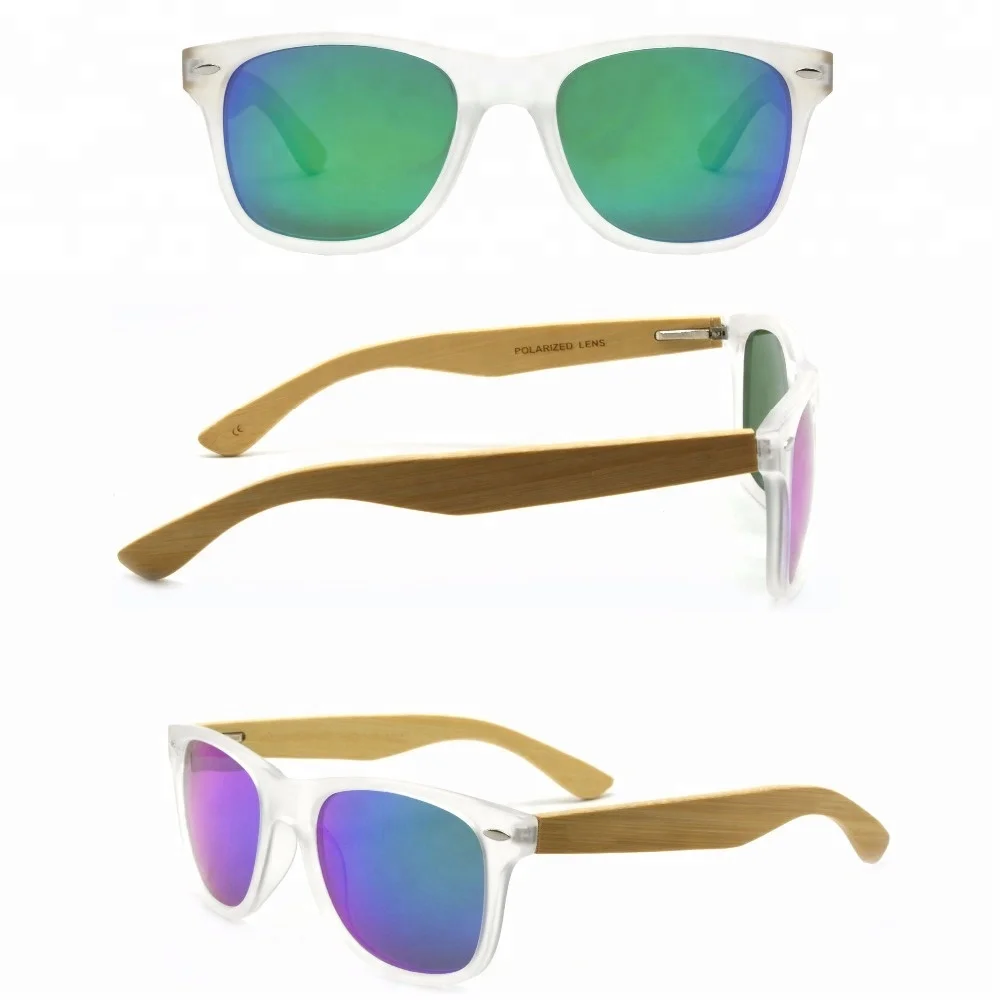 

Wholesale Fashion Polarized Wood Bamboo arms sunglasses 2018