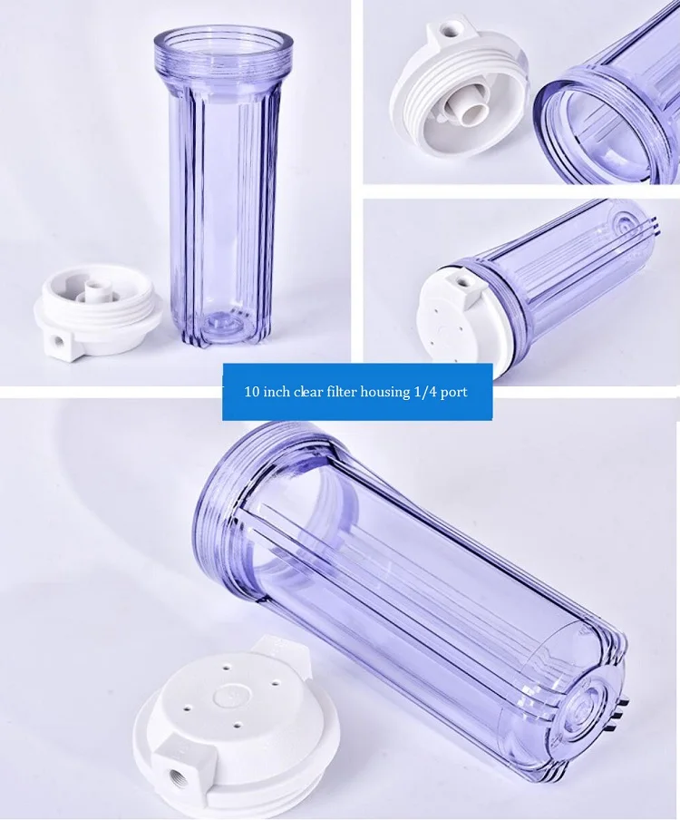 10 Inch 20 Inch Whole House Big Blue Plastic Clear Water Filter Housing ...