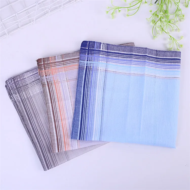 
Custom Good Quality Printed Pocket Square Cotton Handkerchief for Men 