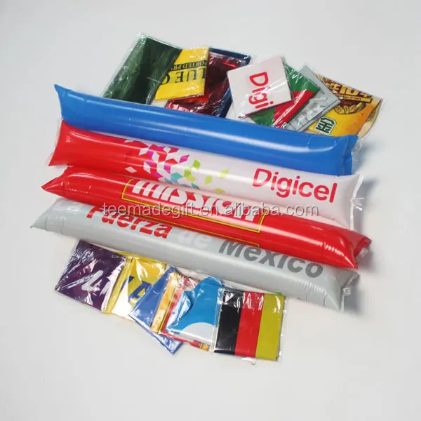 
Promotion Customized PE Plastic Inflatable Noise Cheering Stick,bang bang stick 