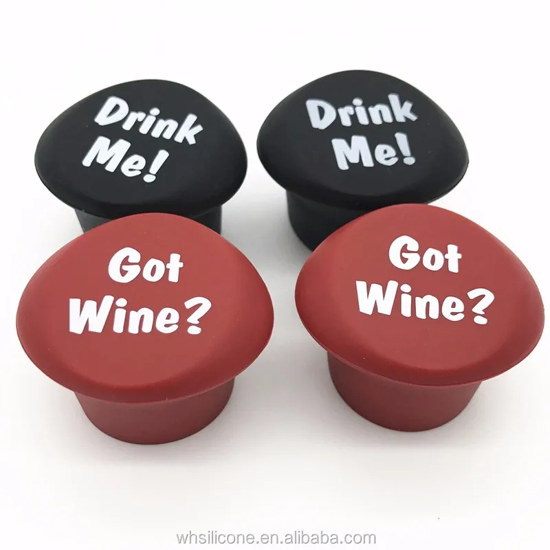 Customs Wine Bottle Cover,Silicone Stretch Wine Bottle Lids Silicone