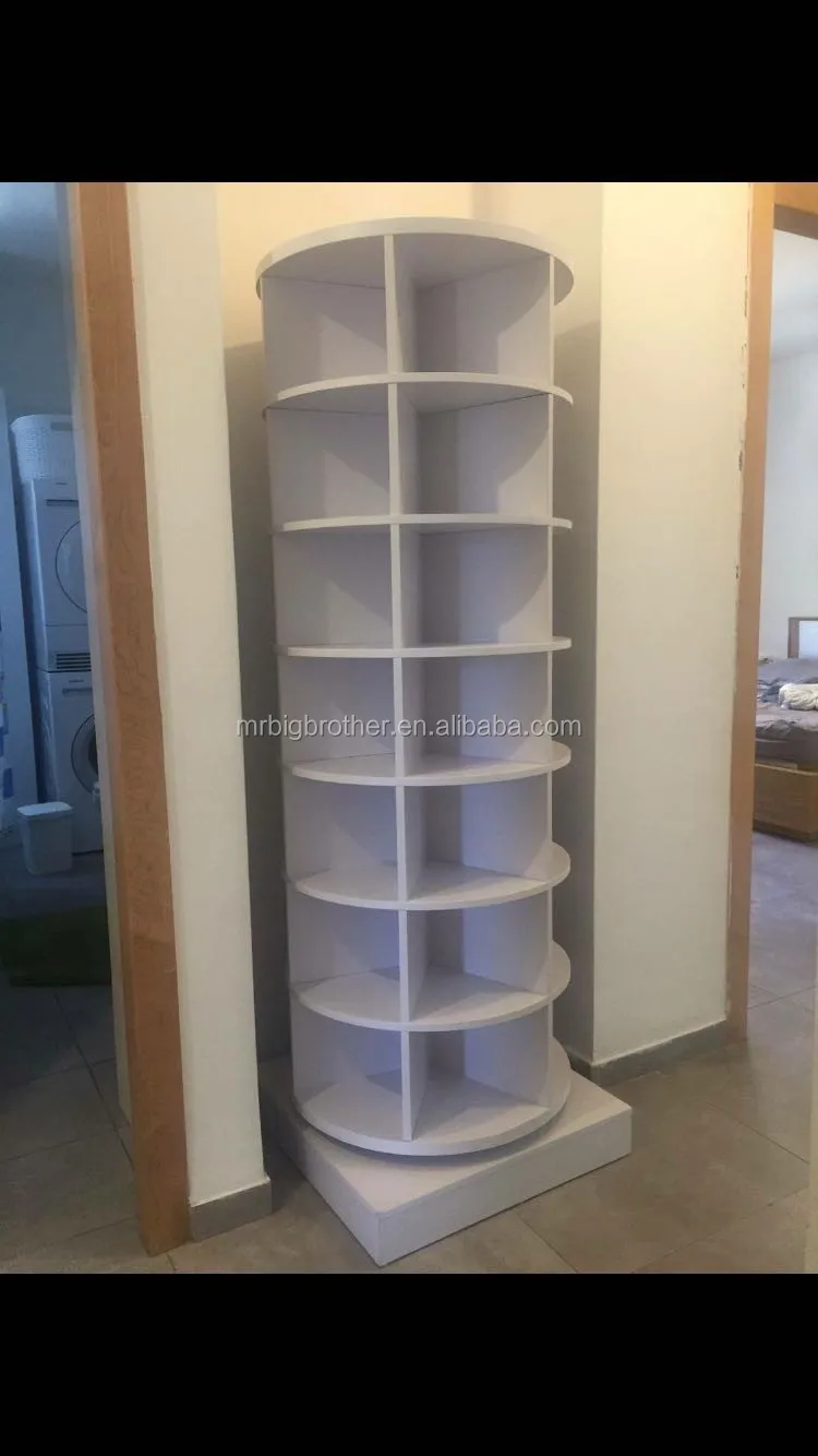 Armoire À Chaussures Rotative En Bois,Meuble De Salon De Style Moderne