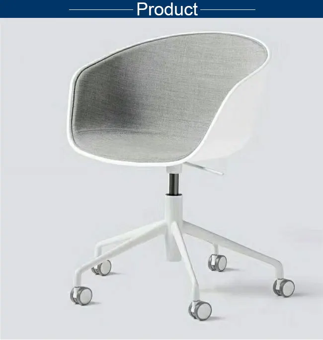 Workwell comfortable low back rotating fabric leisure chair modern meeting chair spare parts