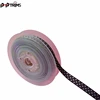Glossy polyester jacquard polka dots tape trimming