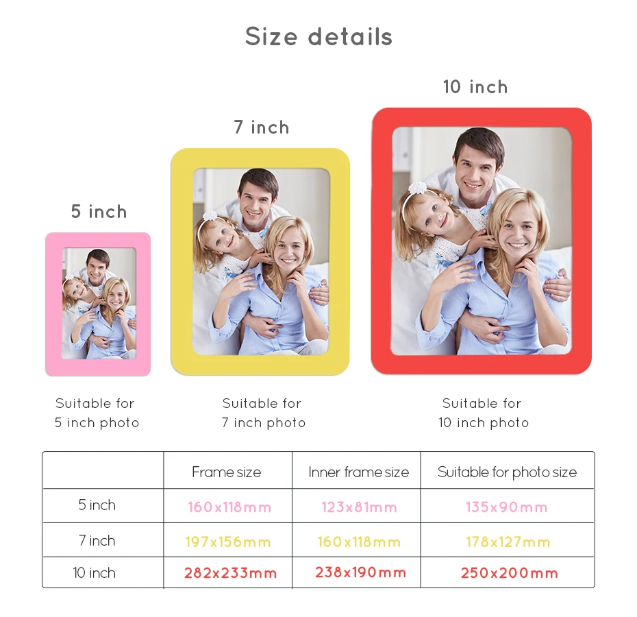 U&U Crystal Magnetic Photo Frame-Adjustable Lightweight Waterproof Wall Mount with Reflective Design manufacture