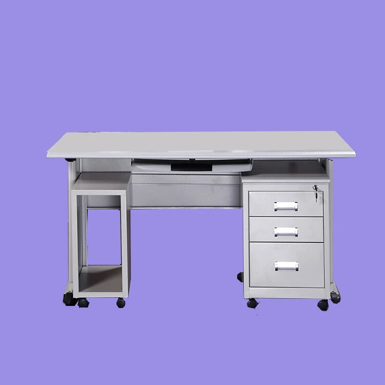 顶级金属不锈钢坐立式电脑桌电脑桌房间家具