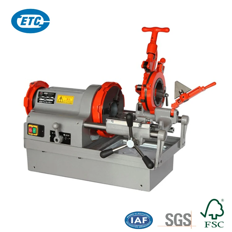 750w Automatic 26 R/min 3 Inch Portable Electric Pipe Threading Machine