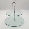 China Factory Promotion target cake stand tall white wedding crystal beaded High quality best price
