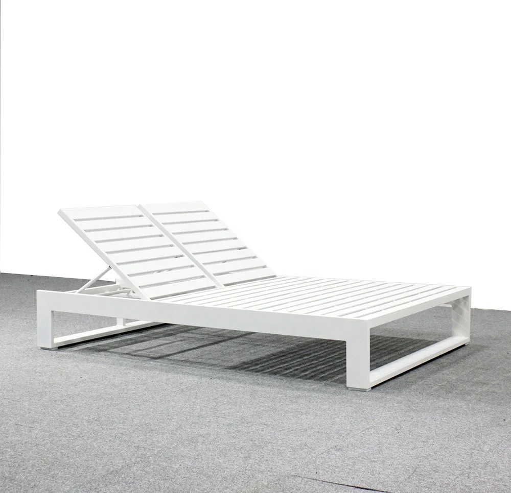 Venta al por mayor muebles de exterior doble tumbona-Compre online los