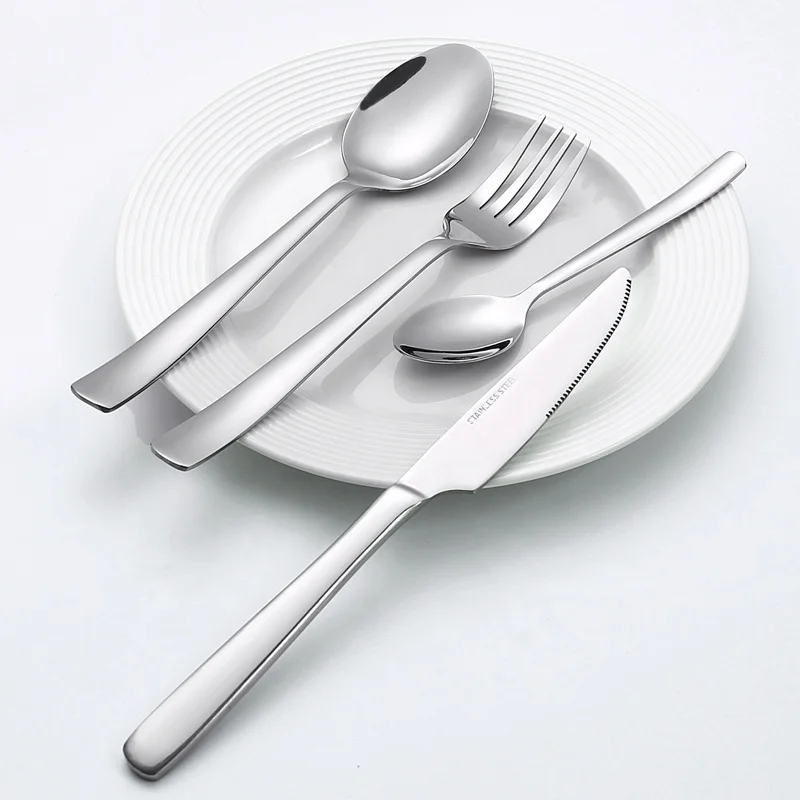 

18/0 Modern Fancy Silver Wedding Stainless Steel Gift Cutlery Set