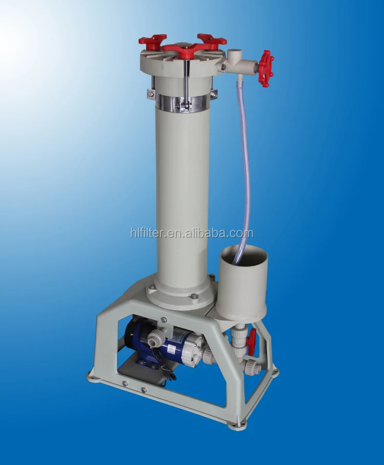 
PP/PVC/PVDF Acid resistant chemical filter for plating/surface treatment 