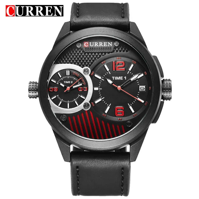 

CURREN 8249 Men's Casual Multi Time Zones Date Watches Fashion Casual Quartz Watch Men Wrist Watch Male Clock Relojes Hombre