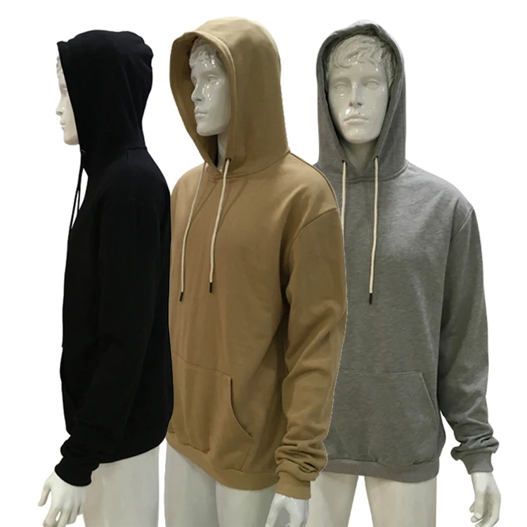 

Wholesale Blank Cotton Hoodie Men, Black;gray;khaki