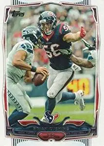 Brian Cushing 2014 Topps NFL Football Card #282 Houston Texans