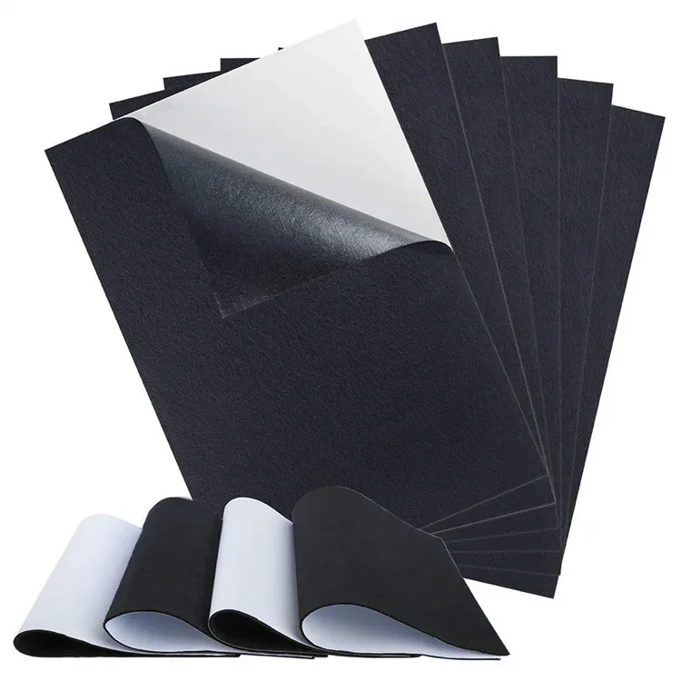 Black Felt Fabric Adhesive Sheets Multipurpose Velvet Sheet Sticky