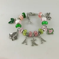 

Wholesale Factory Price AKA Alpha kappaAlpha Beaded Charm Bracelet Jewelry