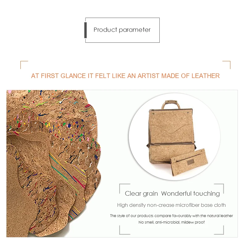 Custom Printed Real Cork Leather Fabric Buy Real Cork Leather Fabric,Custom Cork Fabric,Custom