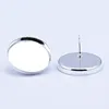 Beadsnice ID 8961 stud bezel cup earring studs for making fashionable jewelry