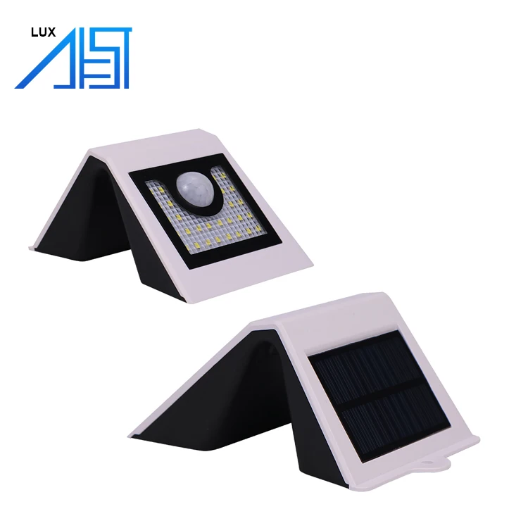 IP65 V Shape Led Solar Powered Security Wall Light for Patio Deck Yard Garden Driveway Stairs